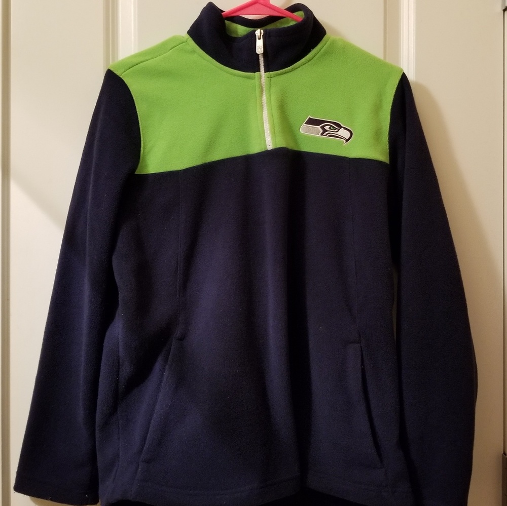 Seahawks NFL YOUTH Half Zipper Fleece